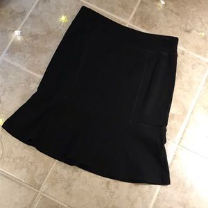 INC Peplum A-line Black Skirt